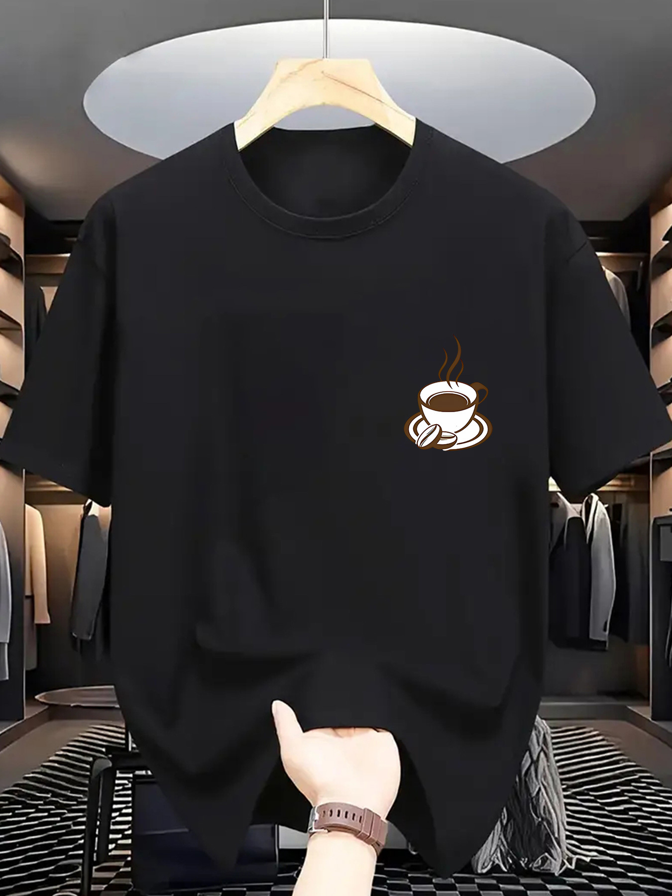 Camiseta Masculina de Manga Cu - Street Fashion Style Male avaliação e preço